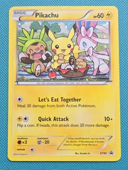 Pokemon TCG - Pikachu - XY Promos -LP- XY95-2016 Chespin-Sylveon-Pikachu Picnic! - Image 1