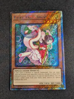 Yugioh Fairy Tail - Snow RA04-EN269 1st Edition Platinum Secret Rare NM - Image 1