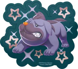 Pokemon Scarlet & Violet Paldean Fates Tech Sticker Collection | Shiny Maschiff - Image 2