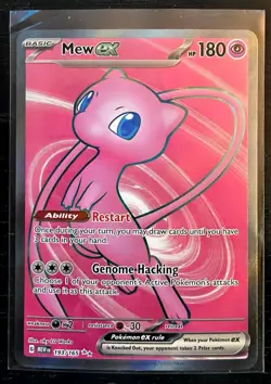 Pokemon Mew ex 193/165 Sv: Scarlet & Violet 151 Ultra Rare Full Art - Image 1