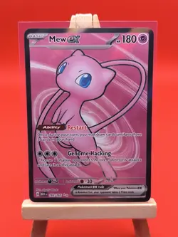 Mew ex 193/165 Scarlet & Violet 151 Ultra Rare Full Art Pokemon Card New - Image 3