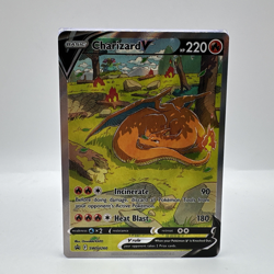 Pokemon TCG Charizard Full Art v SWSH260 Black Star Promos Holo Card NM Clean - Image 1
