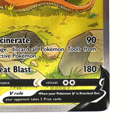 Pokemon TCG Charizard Full Art v SWSH260 Black Star Promos Holo Card NM Clean - Image 5