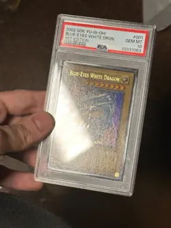 PSA 10 Blue-Eyes White Dragon SDK-001 Ultra Rare 1st Edition FOIL LINE YUGIOH - Image 5