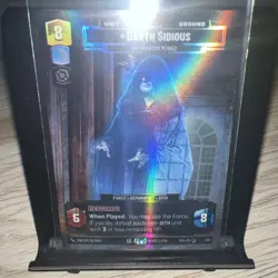 Star Wars Unlimited Darth Sidious Promo Foil Card G25 2/3 - Image 1