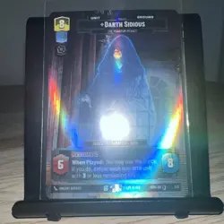 Star Wars Unlimited Darth Sidious Promo Foil Card G25 2/3 - Image 2