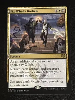 MTG Secrets of Strixhaven Fix What's Broken 0188 NM Rare - Image 1
