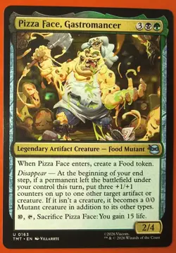 MTG, PIZZA FACE, GASTROMANCER, 0163 UNCOMMON, NM, TMT, REGULAR. FINISH - Image 1