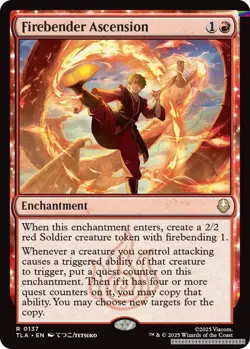 Firebender Ascension [TLA - 137] - NM [Foil] TCG MTG - Image 1