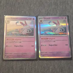 Sylveon Pokemon TCG 2025 040/131 Holo Card Lot - 2 Cards - Image 1