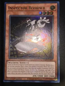 YuGiOh! - Inspector Boarder - 1st Edition Ultra Rare RA01-EN010 NM - Image 1
