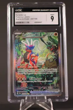 2023 POKEMON SVI EN-SCARLET & VIOLET SPECIAL ILLUSTRATION RARE KORAIDON EX CGC 9 - Image 2