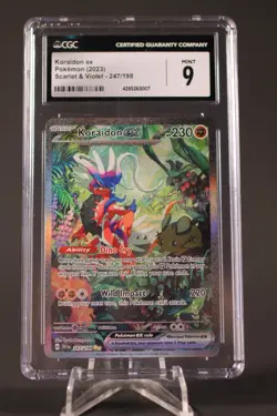 2023 POKEMON SVI EN-SCARLET & VIOLET SPECIAL ILLUSTRATION RARE KORAIDON EX CGC 9 - Image 5