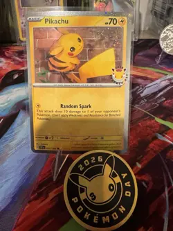 Pikachu 051/162 - Pokemon Day Stamped Promo - Pokemon TCG - Image 1