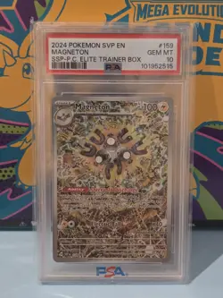 Magneton SVP 159 Surging Sparks Pokemon Center ETB Stamped Promo PSA 10 - Image 1