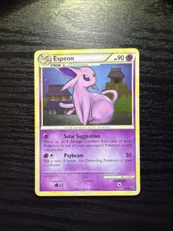 Pokemon TCG Espeon Undaunted 2/90 Holo Rare LP - Image 1