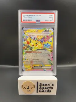 2024 Pokemon Surging Sparks Pikachu EX PSA 9 - Image 1