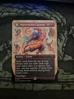 Improvisation Capstone (BORDERLESS) MTG | NM/EX | Secrets of Strixhaven - Image 1