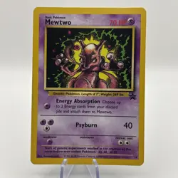 MEWTWO Black Star Promo Card #3 Pokemon The First Movie Warner Bros - Image 1