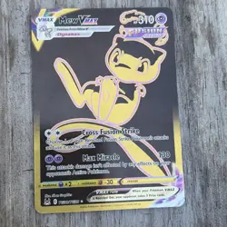 Pokemon Mew VMAX Gold Secret Rare Full Art Fusion Strike Foil TG30/TG30 Card - Image 1