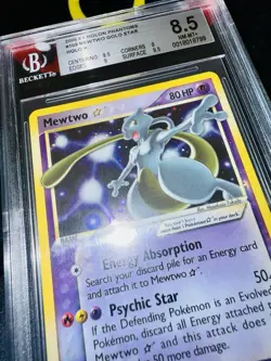 Pokemon Card Mewtwo Gold Star 103/110 Ex Holon Phantoms 2006 BGS 8.5 ENG 2006 - Image 2