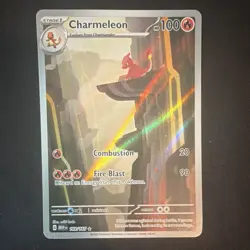 Charmeleon Full Art Art Rare Holo 100 HP Pokemon Card 169/165 Sv2a 151 English - Image 1
