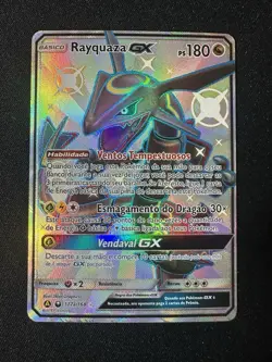 Pokemon TCG Rayquaza GX 177a/168 Alternate Art Shiny Card Hidden Fates Promo - Image 1