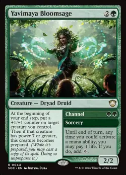 Yavimaya Bloomsage - #44 - Commander: Secrets of Strixhaven - NM MTG - Image 1