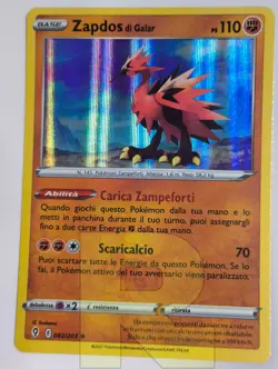 Zapdos di Galar ® Evoluzioni Eteree 082/203 ® Rara Holo ® Pokemon ® Italiano EX - Image 1