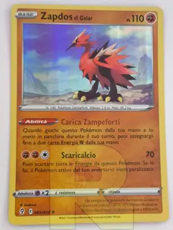 Zapdos di Galar ® Evoluzioni Eteree 082/203 ® Rara Holo ® Pokemon ® Italiano EX - Image 2