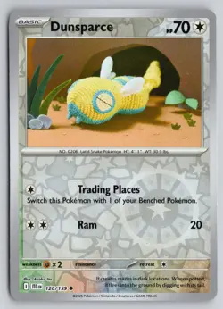 DUNSPARCE 120/159 COMMON JOURNEY TOGETHER POKEMON REVERSE HOLO NM - Image 1