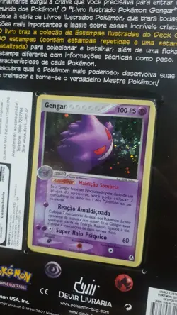 2006 POKEMON TCG GENGAR EX Legend Maker Half Theme Deck Book Portuguese SEALED - Image 3