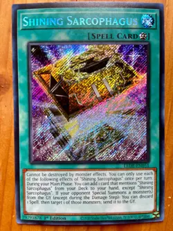 Yu-Gi-Oh! Shining Sarcophagus LEDE-EN051 Legacy of Destruction 1st Edition - Image 1