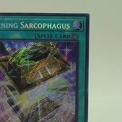 Yugioh Shining Sarcophagus LEDE-EN051 Secret Rare 1st Edition LP - Image 4