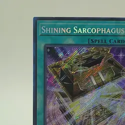 Yugioh Shining Sarcophagus LEDE-EN051 Secret Rare 1st Edition LP - Image 5