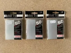ULTRA PRO MATTE DECK PROTECTOR CARD SLEEVES, 3 x 50 SLEEVE PACKS - Image 1