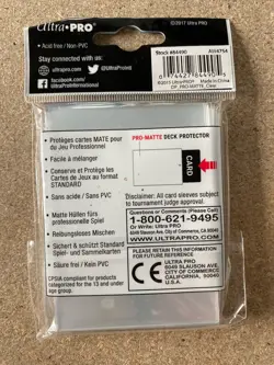 ULTRA PRO MATTE DECK PROTECTOR CARD SLEEVES, 3 x 50 SLEEVE PACKS - Image 3