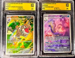 Pokemon 2 Card Graded Lot Gem Mint 10s Rare - Image 1