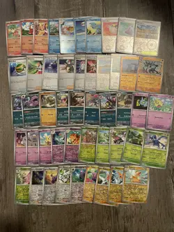 Pokemon TCG Scarlet & Violet Base SV01 Card Lot - 49 Cards NM - No Duplicates - Image 1