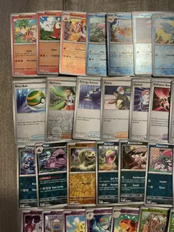 Pokemon TCG Scarlet & Violet Base SV01 Card Lot - 49 Cards NM - No Duplicates - Image 2