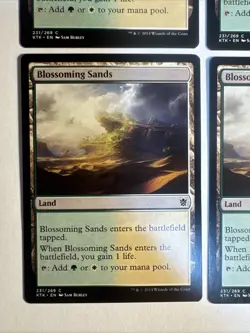 4x Mtg Khans Of Tarkir Blossoming Sands NM Magic The Gathering - Image 2