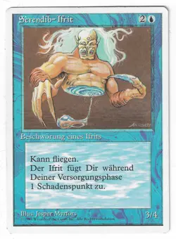 ►Magic-Style◄ MTG - Serendib Efreet - German Revised FWB - Good/Played - Image 1