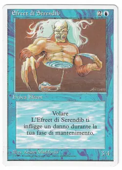 ►Magic-Style◄ MTG - Serendib Efreet - Italian Revised FWB - Good - Image 1