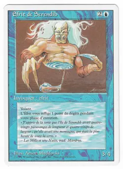 ►Magic-Style◄ MTG - Serendib Efreet - French Revised FWB - Good - Image 1