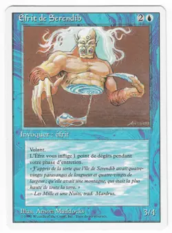 ►Magic-Style◄ MTG - Serendib Efreet - French Revised FWB - EX - Image 1