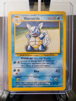 1999 Pokemon Base Set Wartortle 42/102 Uncommon Unlimited WOTC LP+ Vintage - Image 1