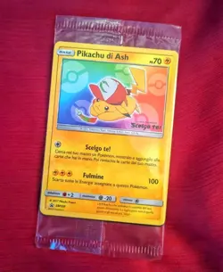 Pikachu di Ash SM108 ITA Sigillata Pokemon SEALED Promo Movie 2017 MINT NON-HOLO - Image 1
