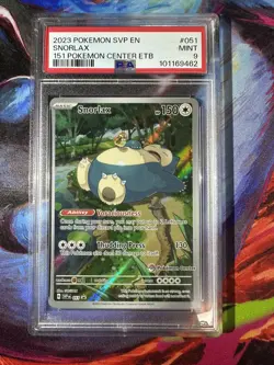 Snorlax Pokemon Center Stamped ETB Promo SVP #051 PSA 9 Mint Pokemon TCG - Image 1