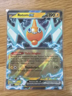 Rotom EX 029/094 Me02: Phantasmal Flames Holo Pokemon Tcg - Image 1