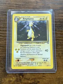 Ampharos 1/111 Neo Genesis Unlimited WOTC Holo Pokemon TCG - Image 1